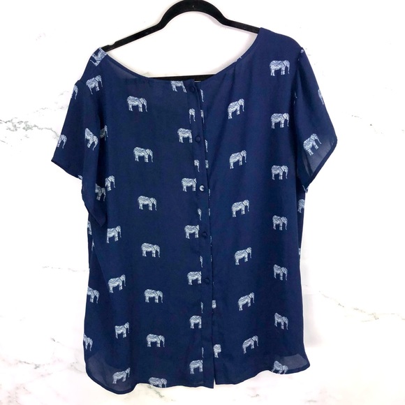 TORRID Elephant Print Top - Picture 8 of 10